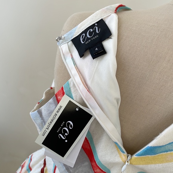 Eci New York Linen Dress, 4. - Picture 3 of 6